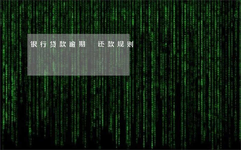 银行贷款逾期 还款规则 银行贷款逾期 还款规则